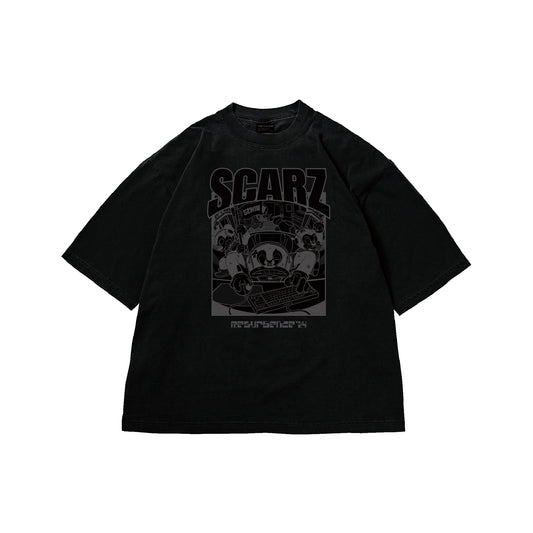 SCARZ RESURGENS TEE / PUREBLACK