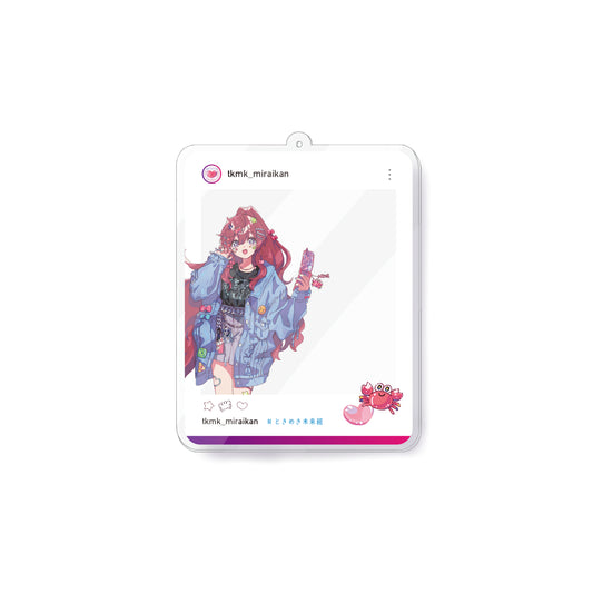 MiraiK "え、ヤバ" SNS Acrylic keyholder【受注商品】