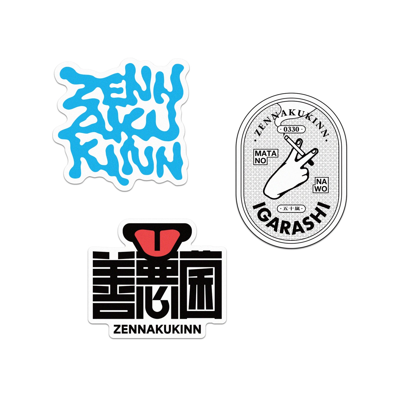 ZENNAKUKINN "KINN" sticker【受注商品】