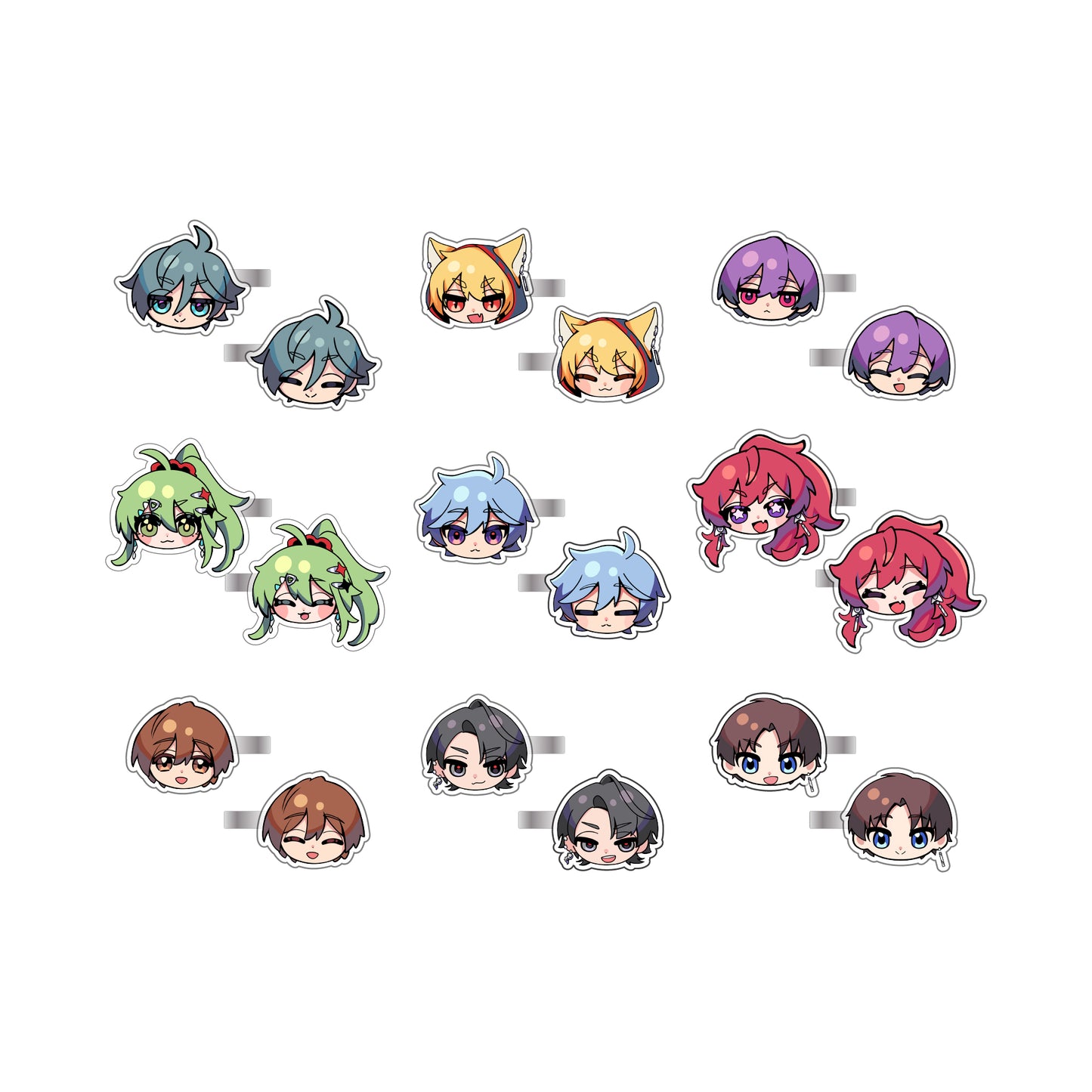 24 Acrylic hair clip【受注商品】
