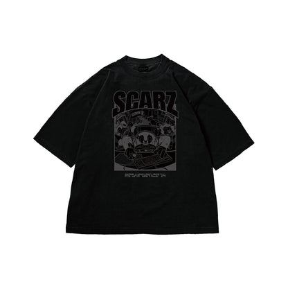 SCARZ RESURGENS TEE / PUREBLACK