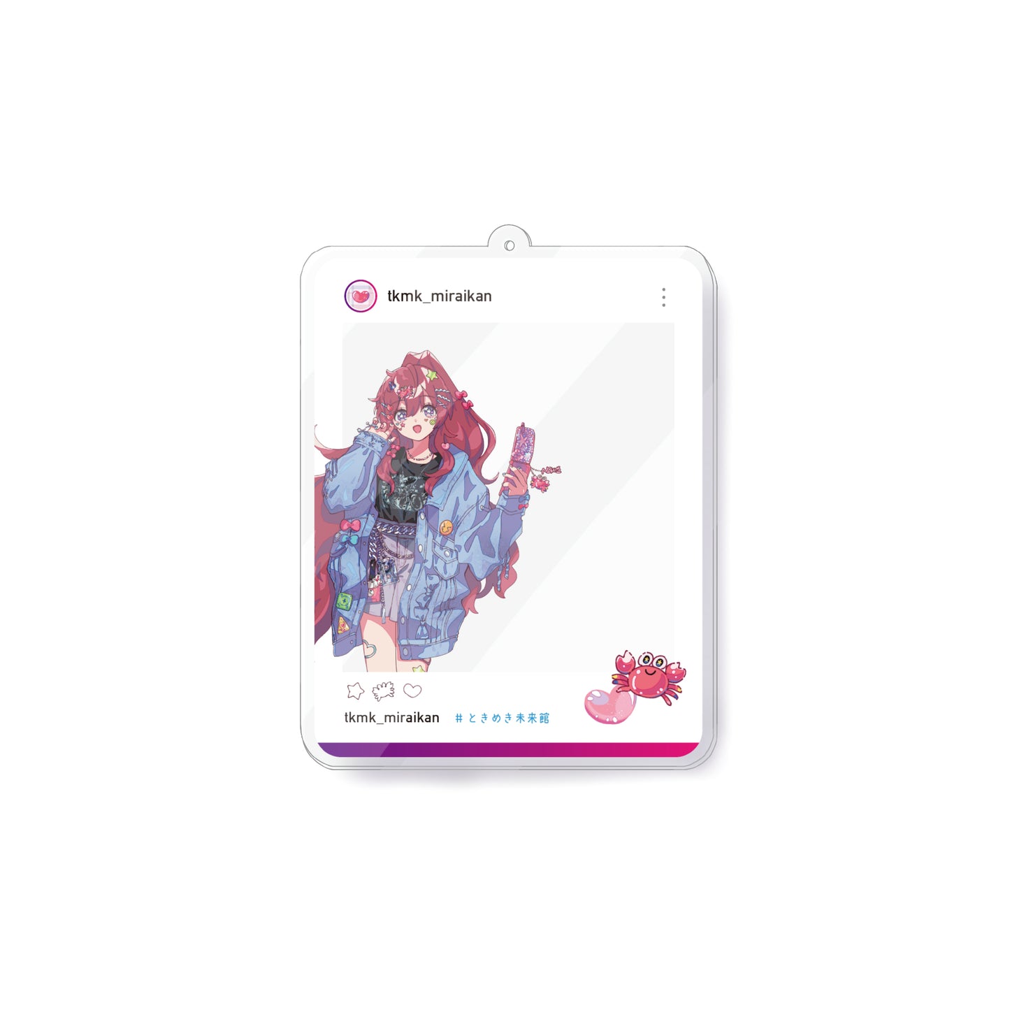 MiraiK "え、ヤバ" SNS Acrylic keyholder【受注商品】