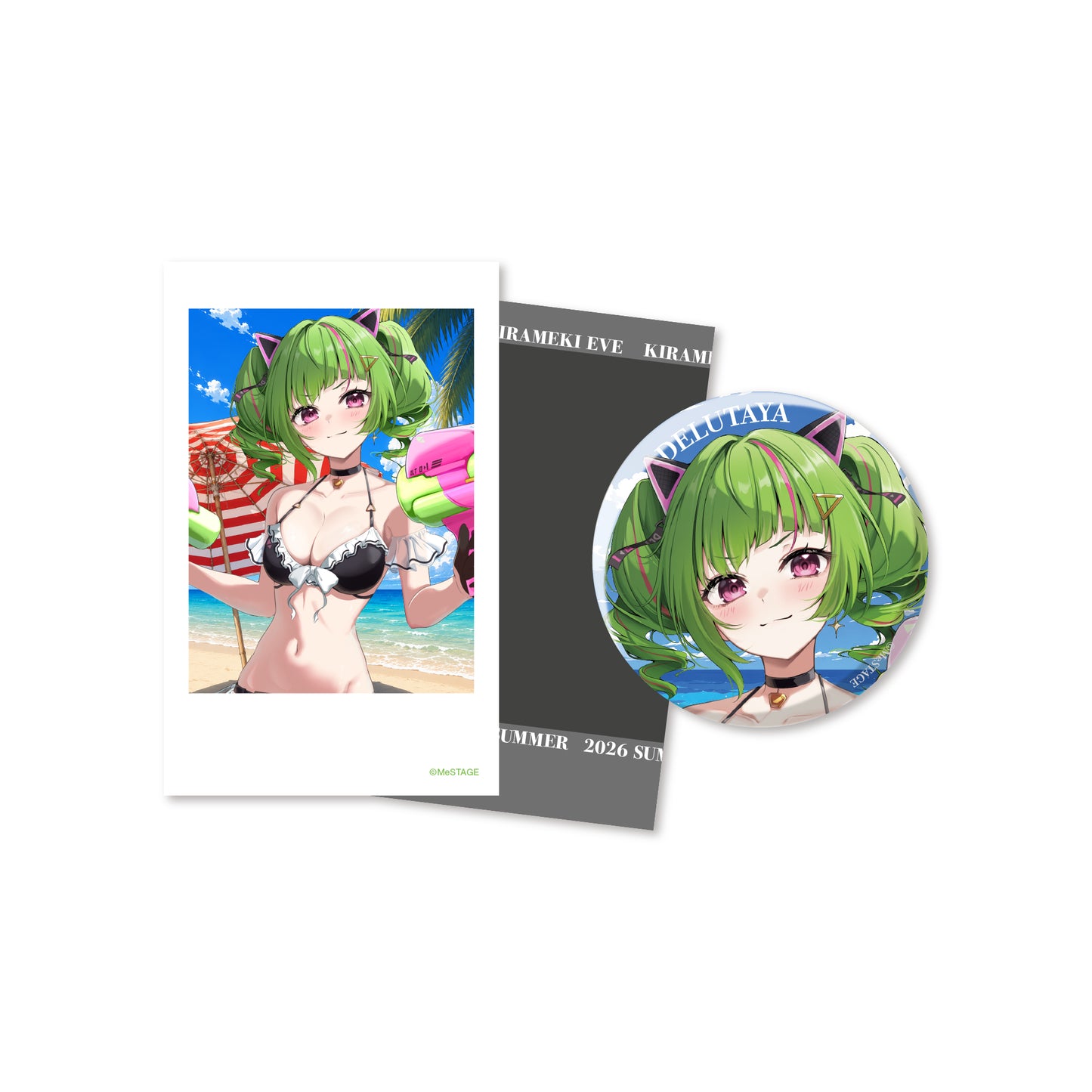 【2026SUMMER】缶バッジ＆チェキ風カードセット - DELUTAYA
