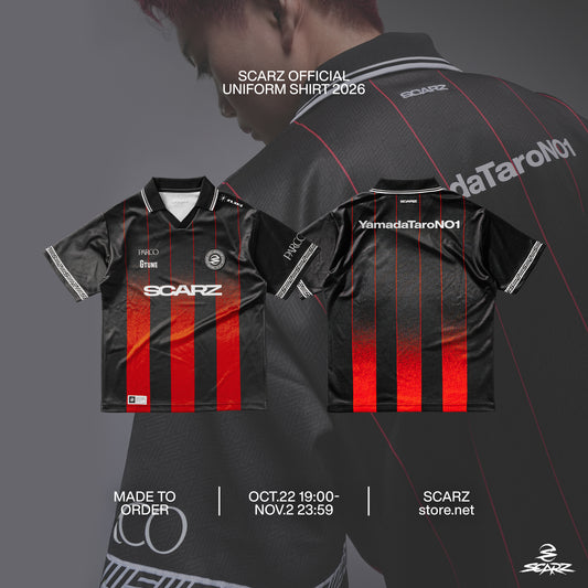 SCARZ OFFICIAL UNIFORM SHIRT 2026 ネーム入り