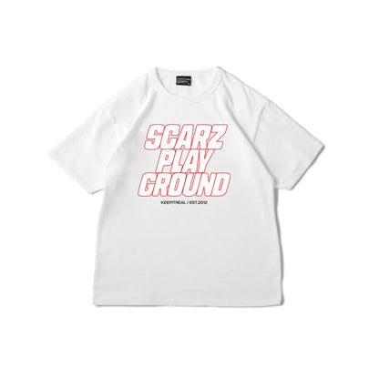 SCARZ PLAYGROUND TEE / WHITE