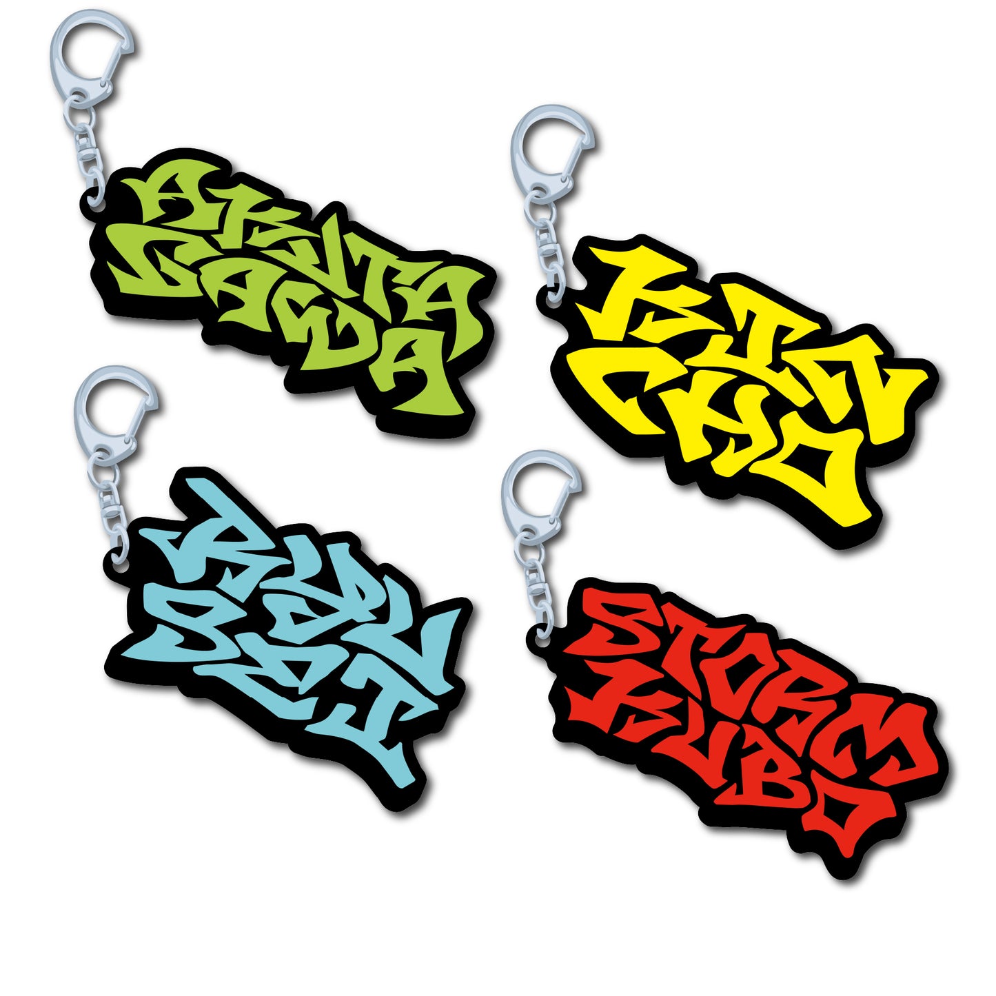 SZ Graffiti acrylic Keychain